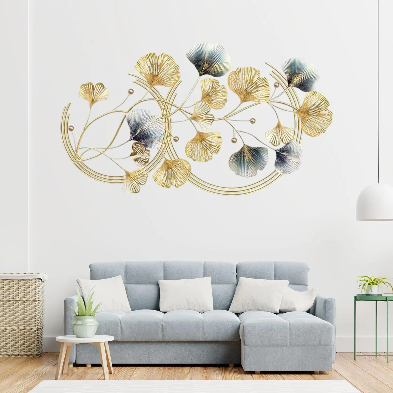 

Leaf Wall Decor Wall Hanging Handcraft Metal Sculpture for Gift Home Decor