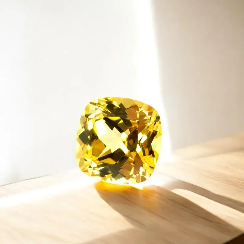 lab-grown-sapphire-cushion-shape-yellow-color-vvs1-the-charms-of-diy-jewelry-making-with-certificate-factory-wholesale-price