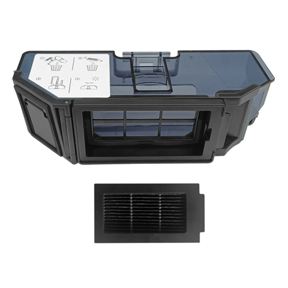 QA88X صندوق الغبار مع فلتر Hepa ل Ecovacs Deebot T50 PRO جهاز آلي لتنظيف الأتربة الملحقات استبدال أجزاء صندوق غبار القمامة