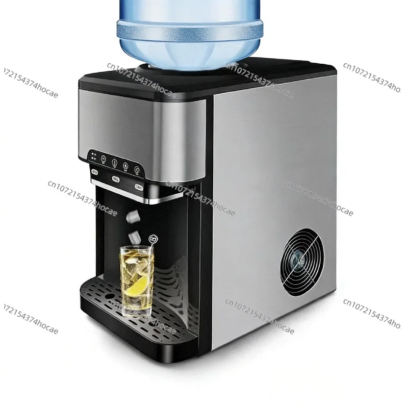 Multifunctional Water Dispenser Integrated Ice Machine Home Office Dormitory with Hot Water and Ice Cubes Ice Water Portable
