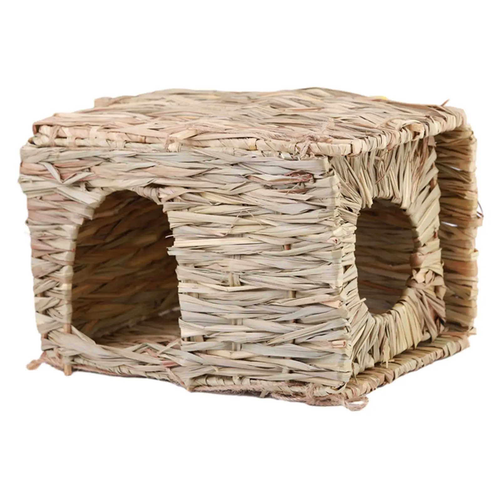Foldable Bed Hut with Openings Playhouse for Chinchilla Bunny Little Animals