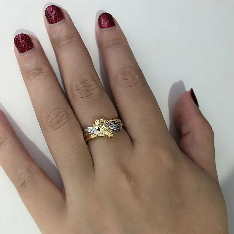 Designer Original Brand New Inlaid Applause Gorgeous Ladies Electroplated Silver Ring Exquisite Unique Charm Engagement Jewelry