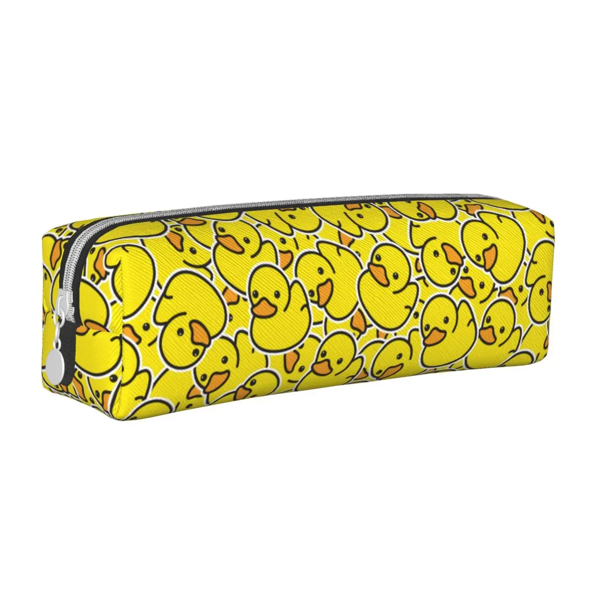 Cute Cartoon Yellow Duck Pattern Pencil Cases Pencil Pouch Pen for Student Big Capacity Bag Students School Zipper Accessories