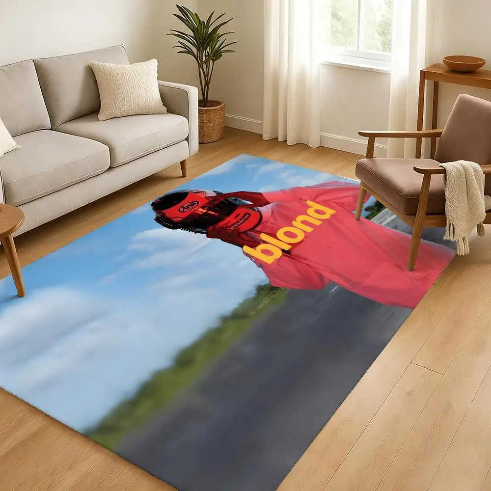 A-Frank Ocean Blond Floor Mat Soft Thickened Absorbent Non-Slip Bedroom Living Room Door Mat Home Decor Flannel Rugs