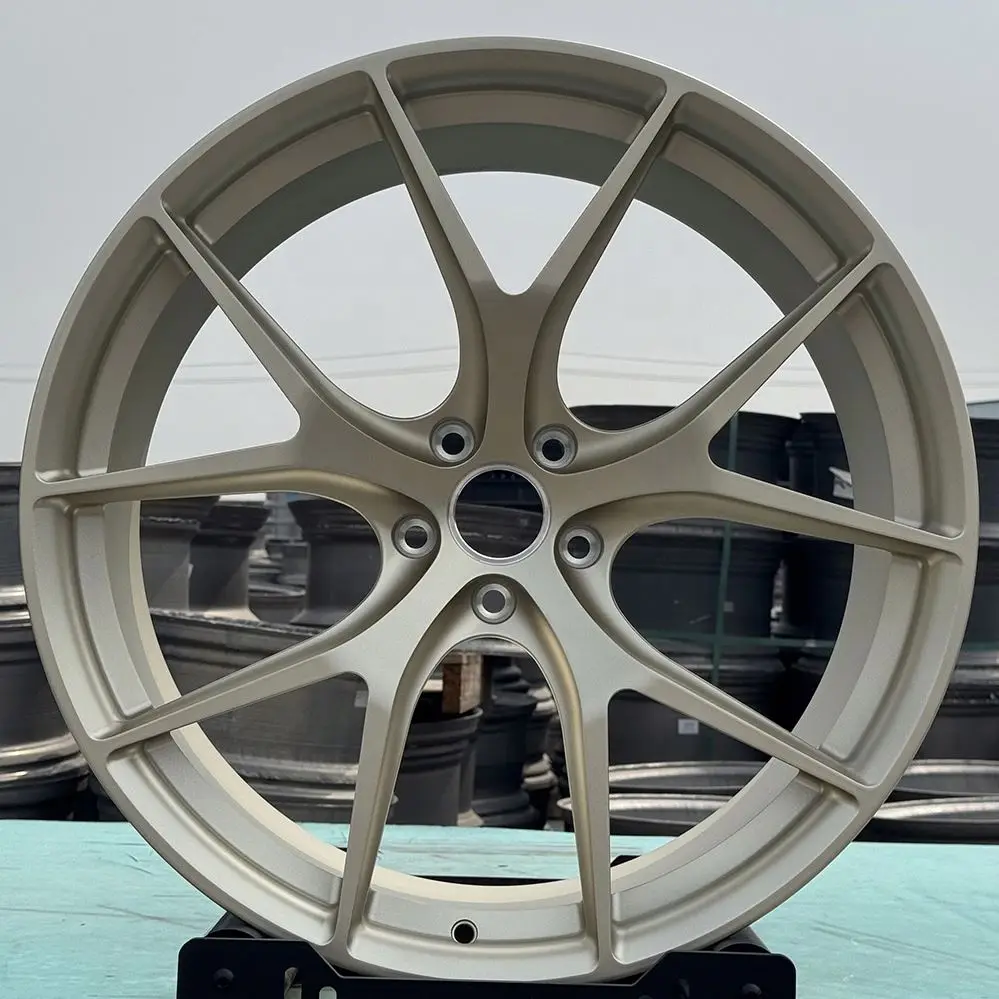 New 19-22 Inch Alloy Forged Racing Car Wheels 5x112 Custom Light Gold Monoblock 40mm ET for Audi//