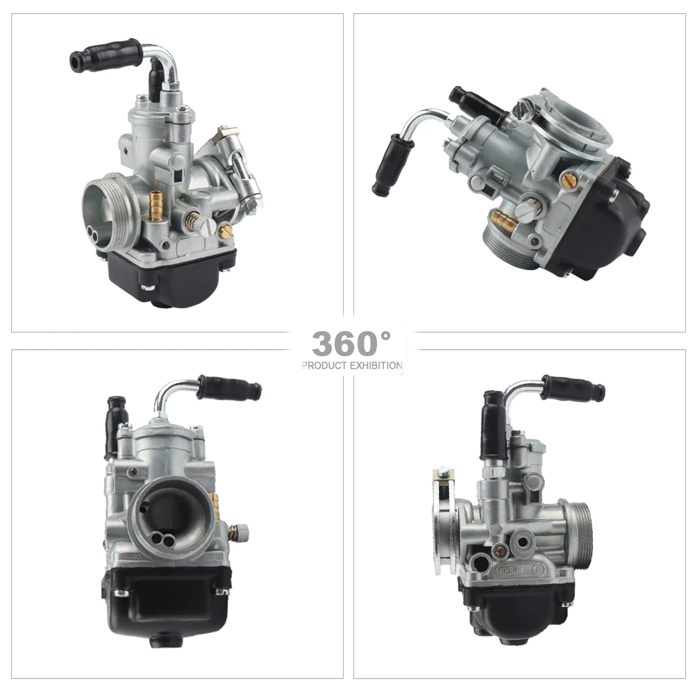 PHBG Carburetor 17 19 21mm 2T Racing Carb For Dellorto 47cc 49cc GY6 JOG DIO 50 90 BWS100 RG50 15mm 17.5mm 19.5mm Carburetor