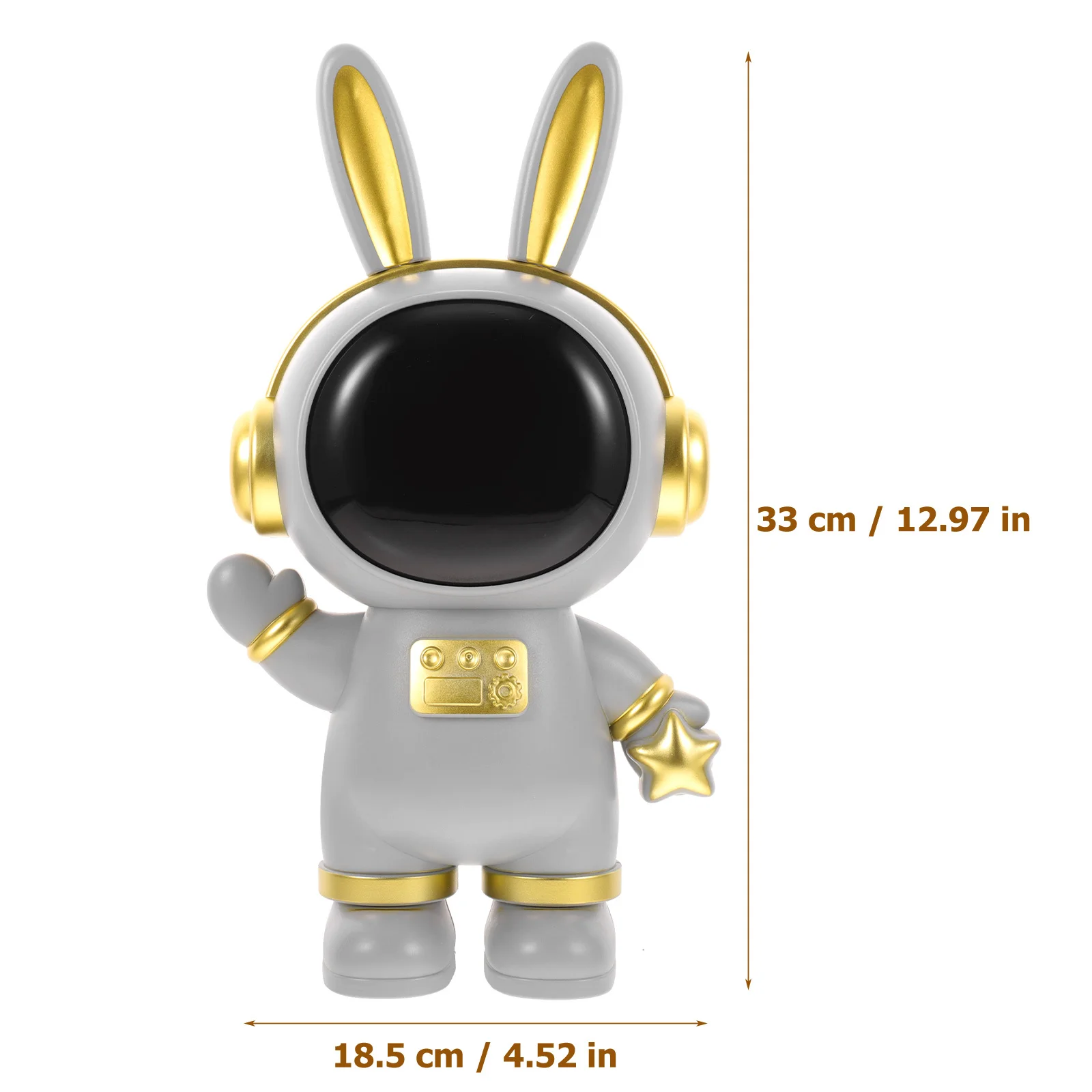 Adorable Space Rabbit Piggy Bank Cartoon Bunny Saving Jar Kids Coin Container Home Decor Gift Rabbit Piggy Bank