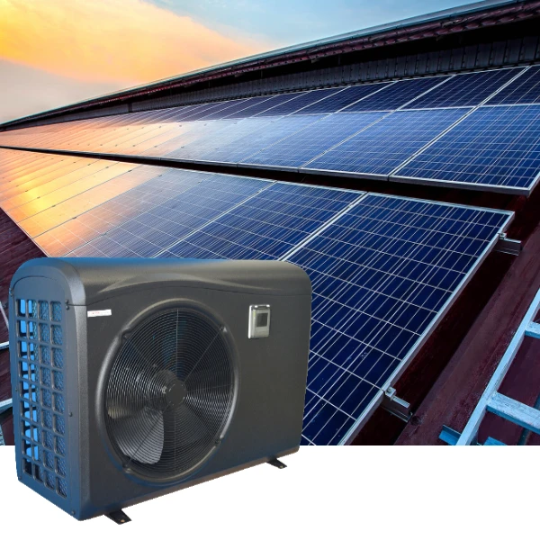 

R32 DC Inverter Household Pool Air Water Heat Pump Plastic Shell Anti Corrosion Swimming Pool Heater Solar PV System