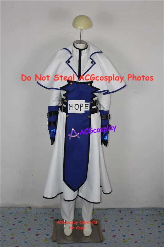 Костюм для косплея Guilty Gear Ky Kiske от acgcosplay включает в себя чехлы для обуви.