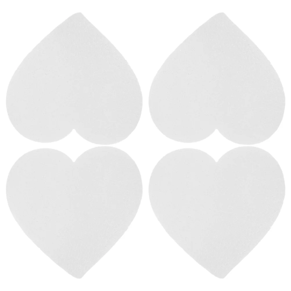 4 PCS Foam Cake Model Heart Shaped Making Supply DIY Practicing Accessories