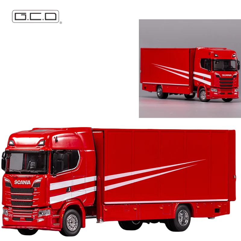 

In stock: 1:64 Scania S730 superme alloy heavy-duty flying-wing transport truck car model, boys' toy, adult decorative item.
