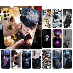 Jujutsu Kaisen Satoru Gojo 전화 케이스 삼성 S25 S24 S23 S22 S21 S20 Ultra S20 S22 S21 S20 FE S24 Plus