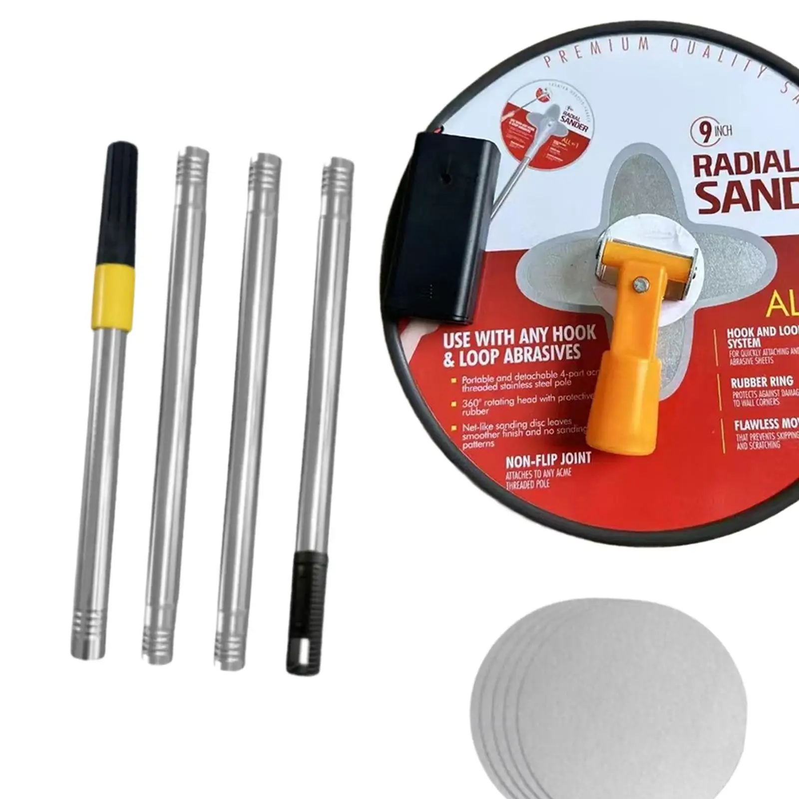 Pole Sander for Drywall Handheld Professional with Pole Wall Surface Sanders