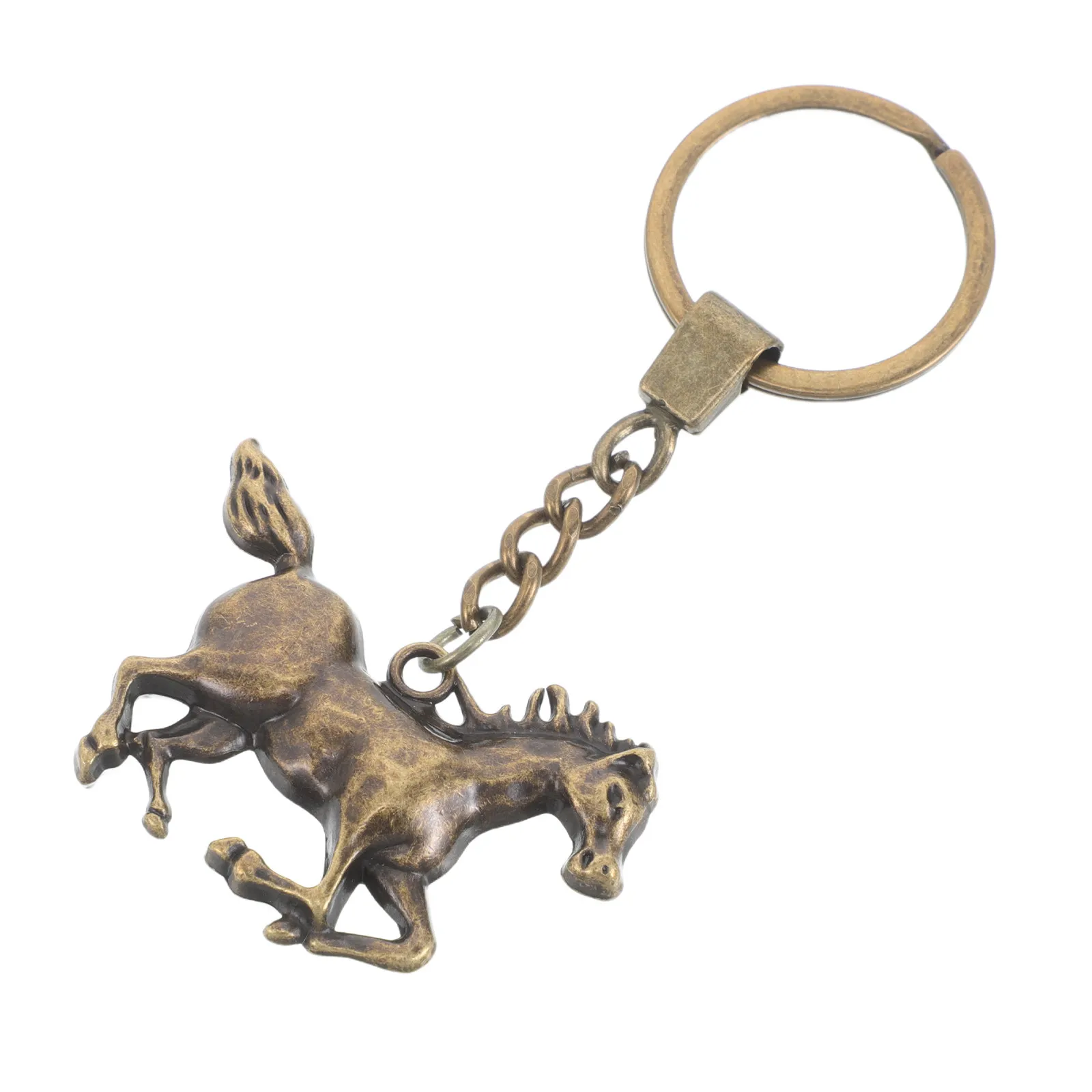 

Strong Zinc Alloy Horse Keychain Equestrian Theme Pendant Keyring for Backpack Purse Charm Athletic Sports Club Gift Idea