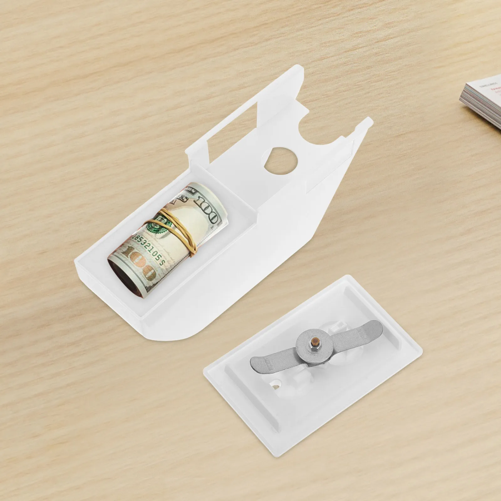 Simulation Socket Key Case Compact Hidden Wall Outlet Safe Multifunctional Key Lock Box Cash Storage Box Fake Socket