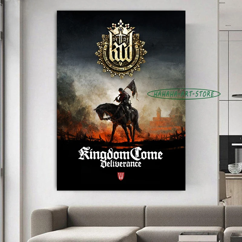 Kingdom Come Deliverance Video Game Poster Canvas Printing Kingdom Come Deliverance Wall Decor Gaming Room Wall Aesthetic Decor