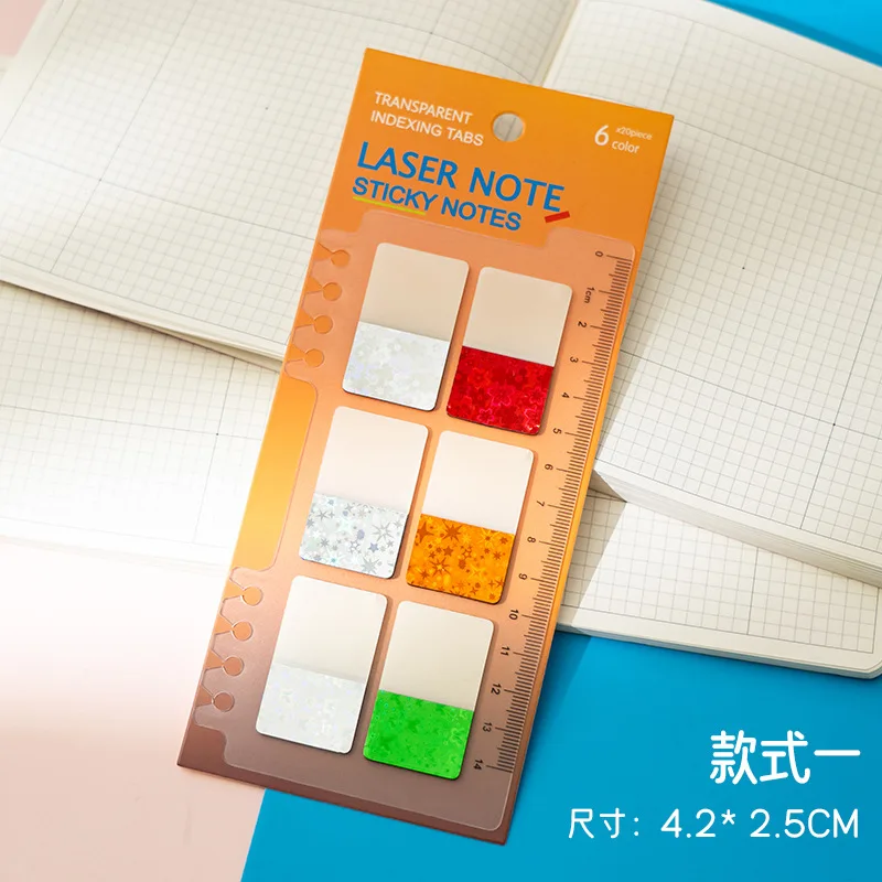 ملصق مؤشر أوراق الشجر السائبة اللامعة، ملصق مؤشر عالي المظهر، ملصق مريح لتصنيف الطلاب، ملصق مؤشر ملاحظة #6