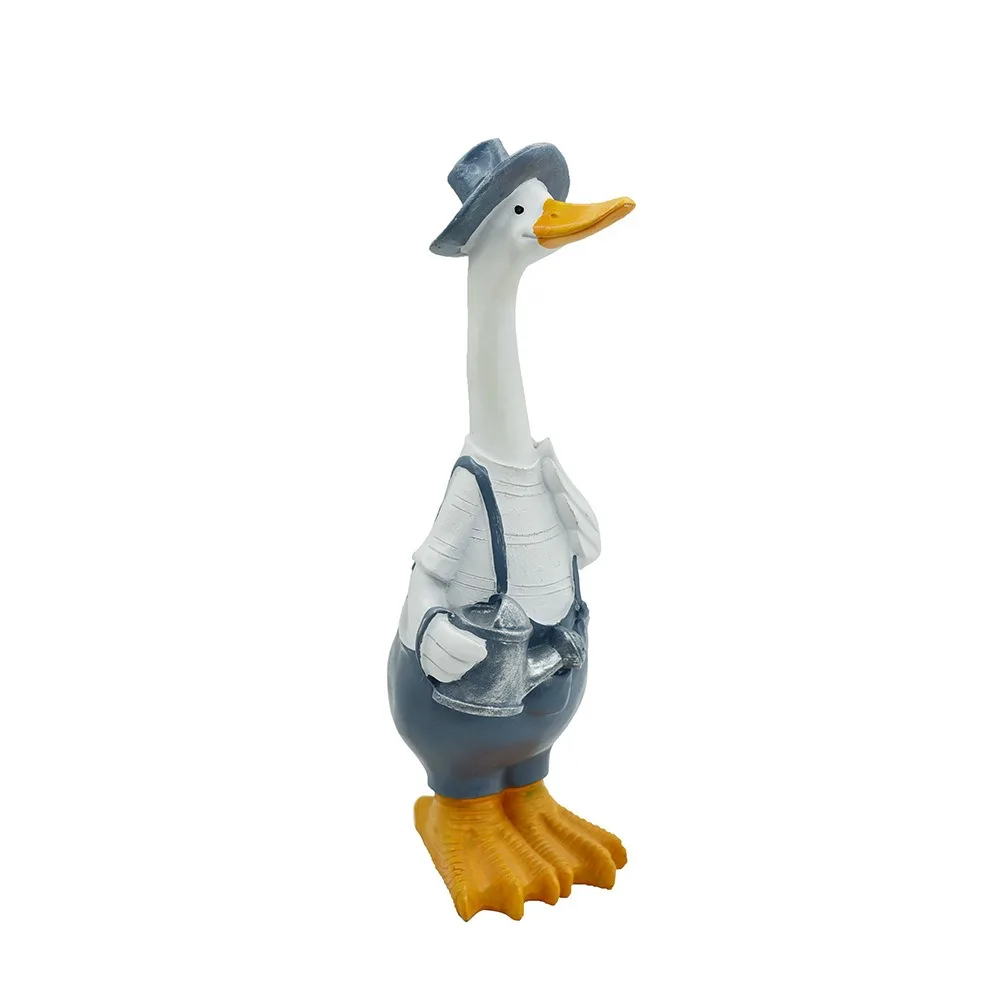 

Garden Decor Resin Ducks Statue Cartoon Cute Animal Sculpture Waterproof Handicraft Miniatures Figurine Office