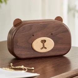 Elegant Solid Wood Compact Jewelry Box - Anti-Oxidation Makeup Organizer Portable Accessories Storage for Home Vanity Solution