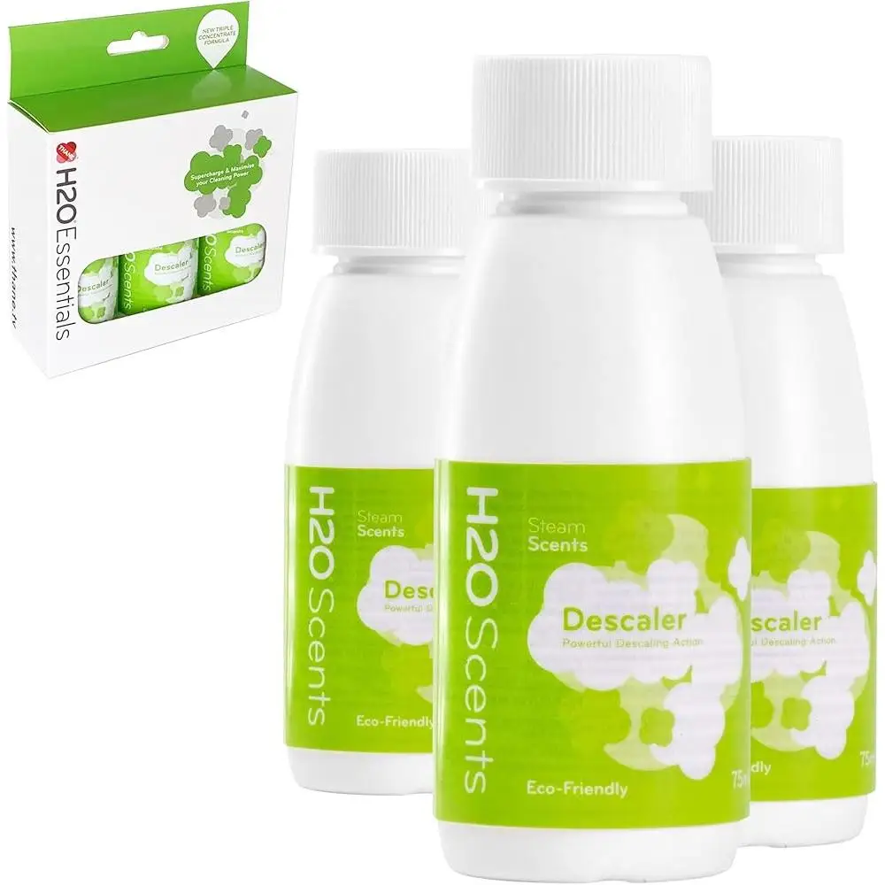 Пароочиститель, набор из 3-х экологически чистого раствора для удаления накипи, улучшенная эффективность очистки, совместима с H2O и