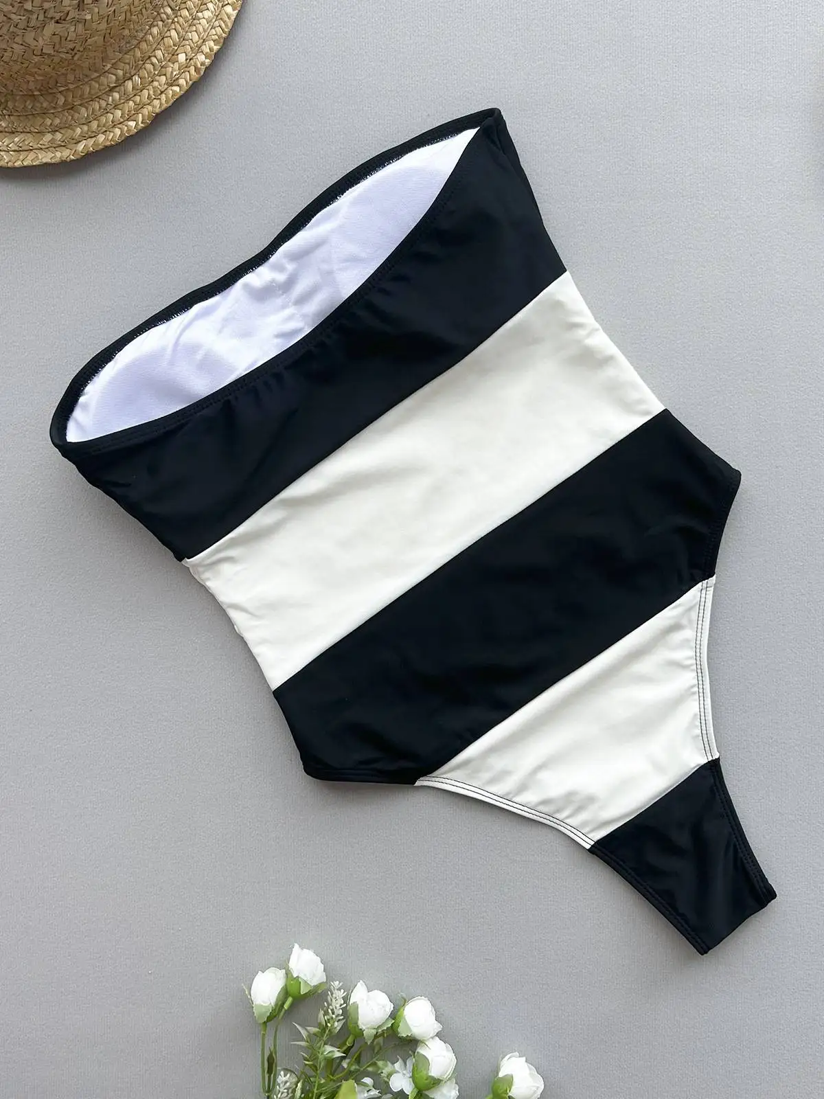 Cikini مثير أومبير كتلة اللون Monokini ملابس السباحة الصيف ملابس الشاطئ المايوه للنساء
