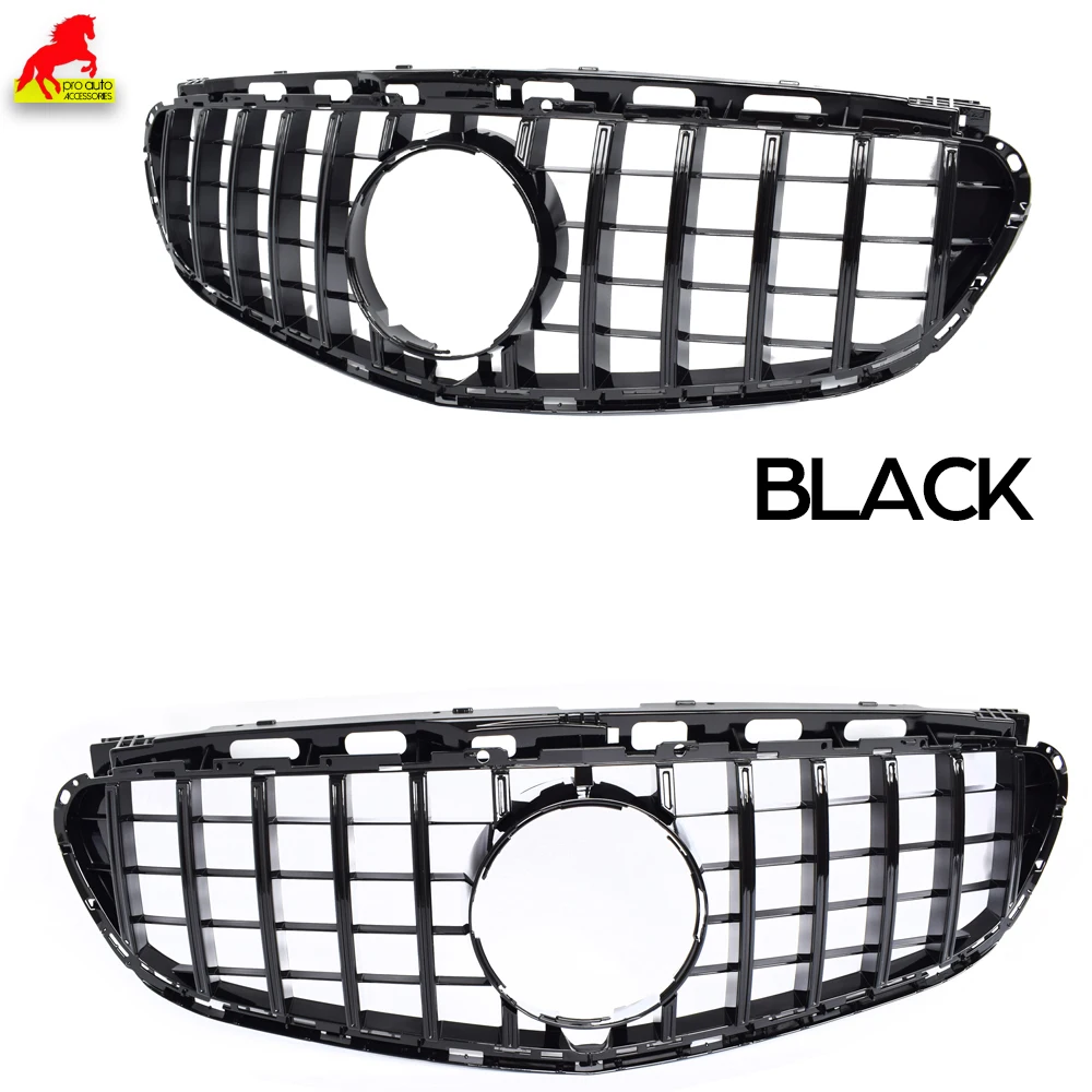 W212 Front Bumper Grille Black Silver for Mercedes Benz E Class 2014-2016 4-Door Sedan W212 GT Grill 5-Door Estate S212 Grilles