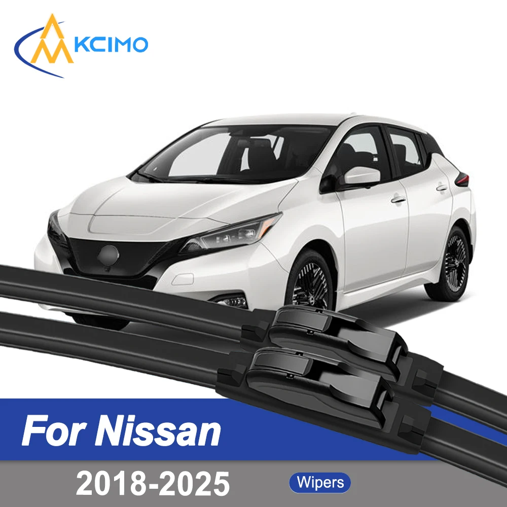 

Premium Rubber Durable Silent Windshield Wiper Blades 2pcs for Nissan Leaf ZE1 2018-2025 Front Wiper Blades Set