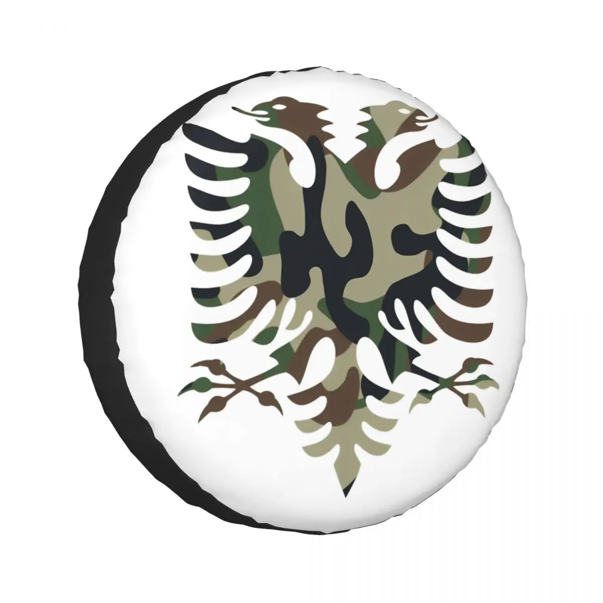 

Albanian Flag Albania Eagle 1Pcs Car Polyester Wheel Tire Cover Waterproof for Cars Accessories