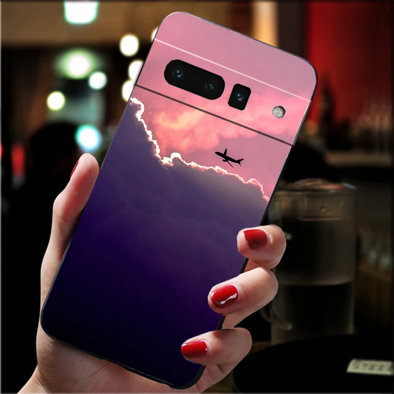 Telefoon Geval Voor Google Pixel 10 9 Pro XL 9A 8 7 6 Pro Pixel 8A 7A 6A Pixel 8 7 6 5 Vliegtuigen Vliegtuig reizen Vliegtuig