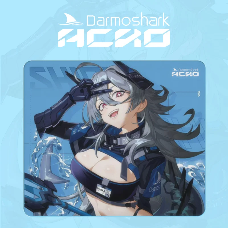 Darmoshark X Acro Branded Anime Shark Jidamo Shark Mouse Pad Fps Static Friction Astringent Pad Deviation Control Keyboard Game