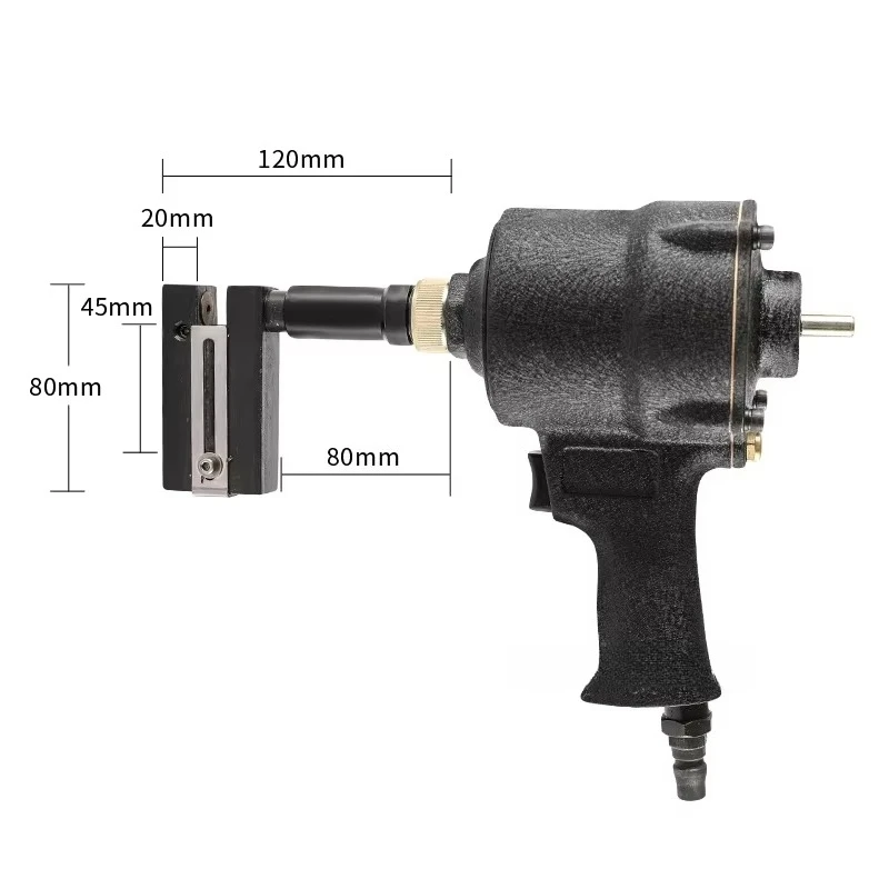 Industrial Pneumatic Punch Metal Iron Plate Round Hole Punching Stainless Steel Advertising Word Air Puncher 3.2-5.0MM