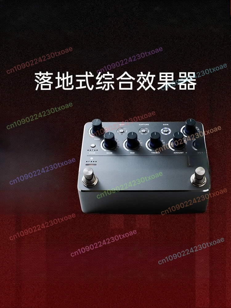 

Portable DSP Multi Effects Processor for Guitar and Bass, Preamp with Tuner Drum Machine Amp Simulator Pedal