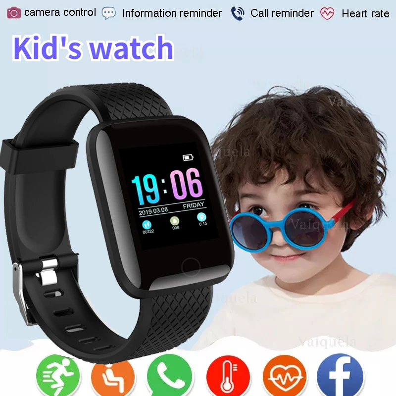 Relógio inteligente para crianças moda esportes relógios digitais led eletrônica relógio de pulso bluetooth fitness meninos meninas montre enfant