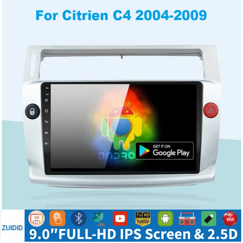 

For Citroen C4 C-Triomphe C-Quatre 2004 2005 2006 2007 2008 2009 2 din Car Radio Multimedia Video Player Android 2din GPS 2G DSP