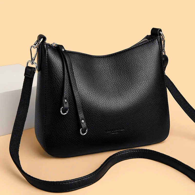 

Women's Soft Leather Shoulder Bags Luxury Designer Crossbody Bags Ladies Casual Tote Bag Stylish Commuting Handbags
