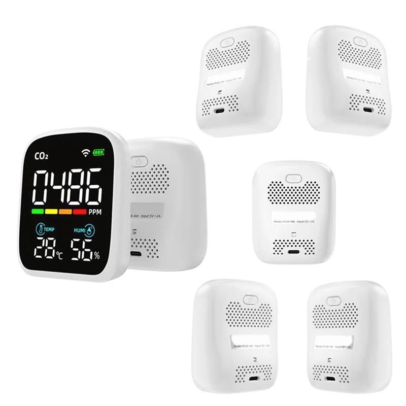 WIFI Infrared CO2 Monitor Carbon Dioxide Monitor NDIR Sensor Air Quality Monitor Carbon Dioxide Detector