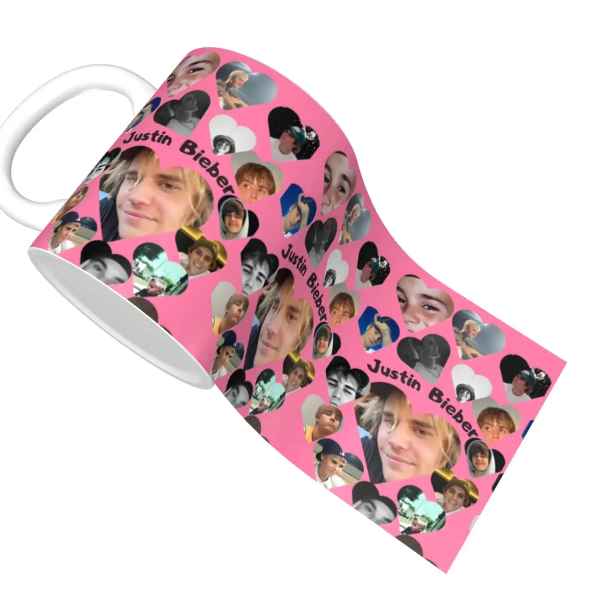 شخصية شعبية المغني جاستن بيبر JBiebs القهوة القدح DIY كوب السيراميك هدية الإبداعية