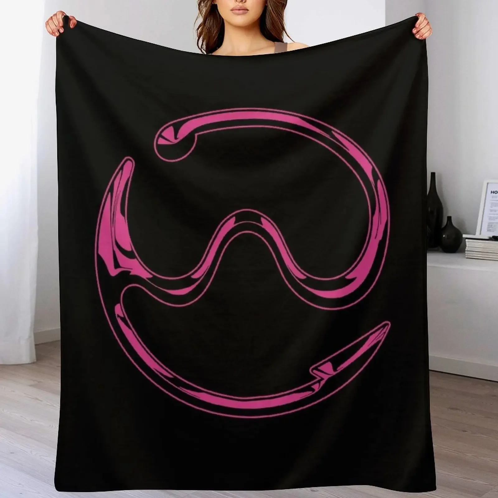 

Gaga Chromatica logo (Pink Chrome) Throw Blanket Thermal Baby Cute Plaid cosplay anime Blankets