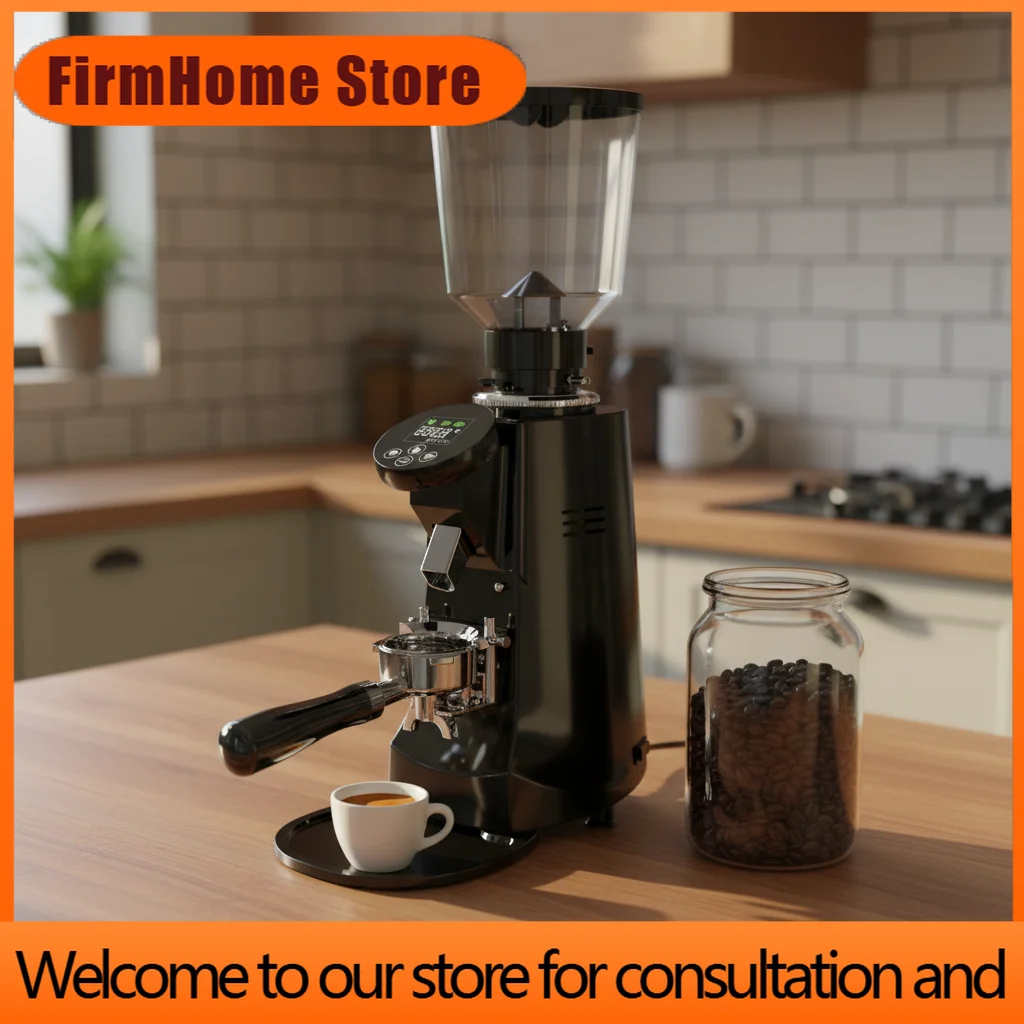 FirmHome StoreLarge The Cheapest Premium Automatic 62mm Flat Burr Turkish Coffee Bean Grinders Home Starseeker Coffee Grinder