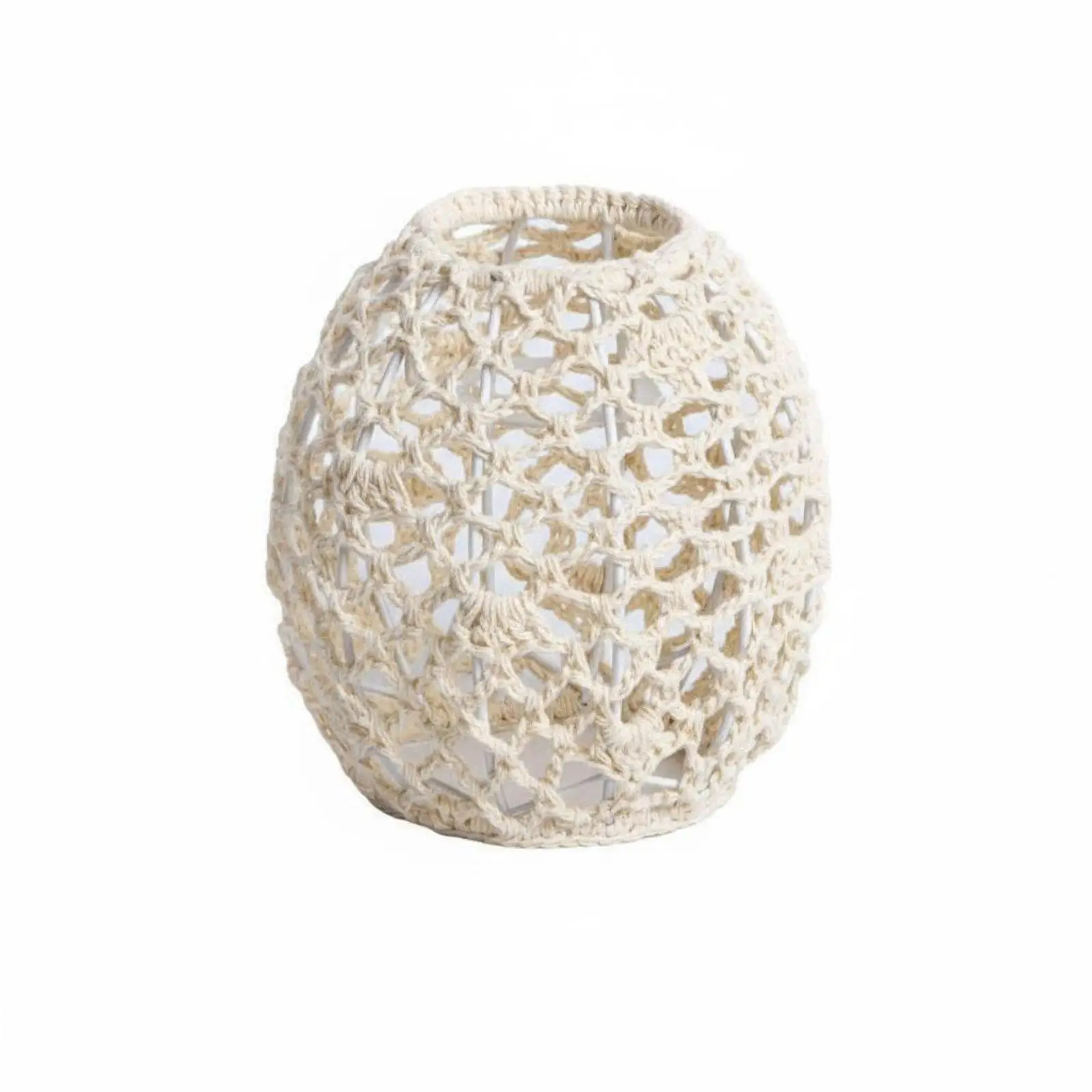 Macrame Lamp Shade Aesthetic Boho Hanging Lamp Shade Easy to Install Handmade