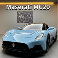 1:24 Maserati MC20 Alloy Sport Car Model Car Diecast Metal High Simulation Collection Vehicle Light Sound Toy Car Children Gifts