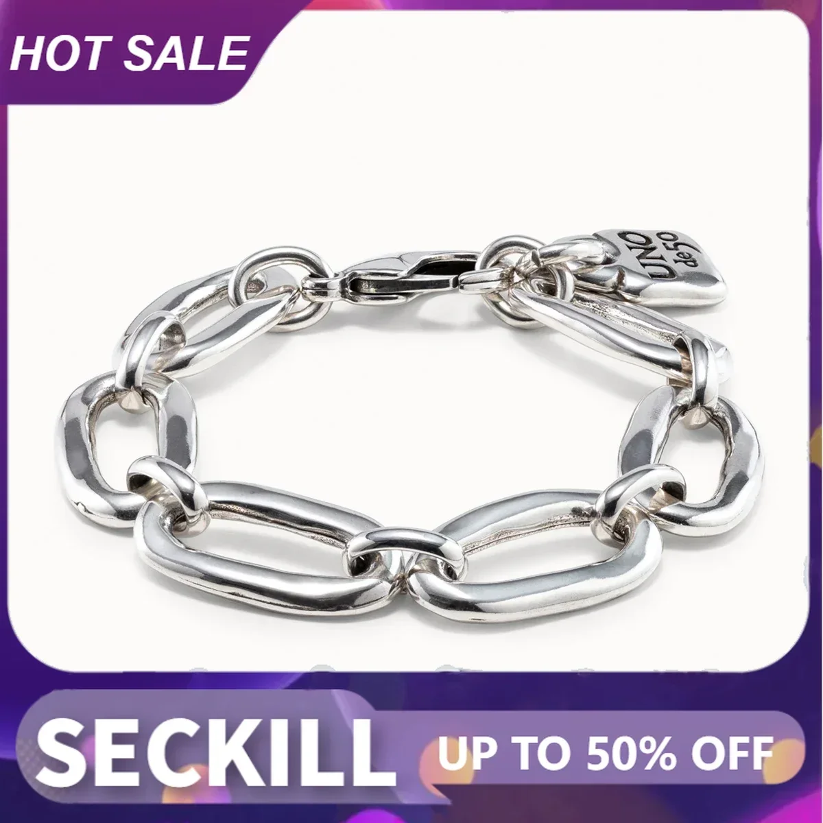 

Sterling SilverRetro Minimalist Bracelet for Women, Versatile Jewelry, High Quality, Festival Gift, Original, Hot Sale
