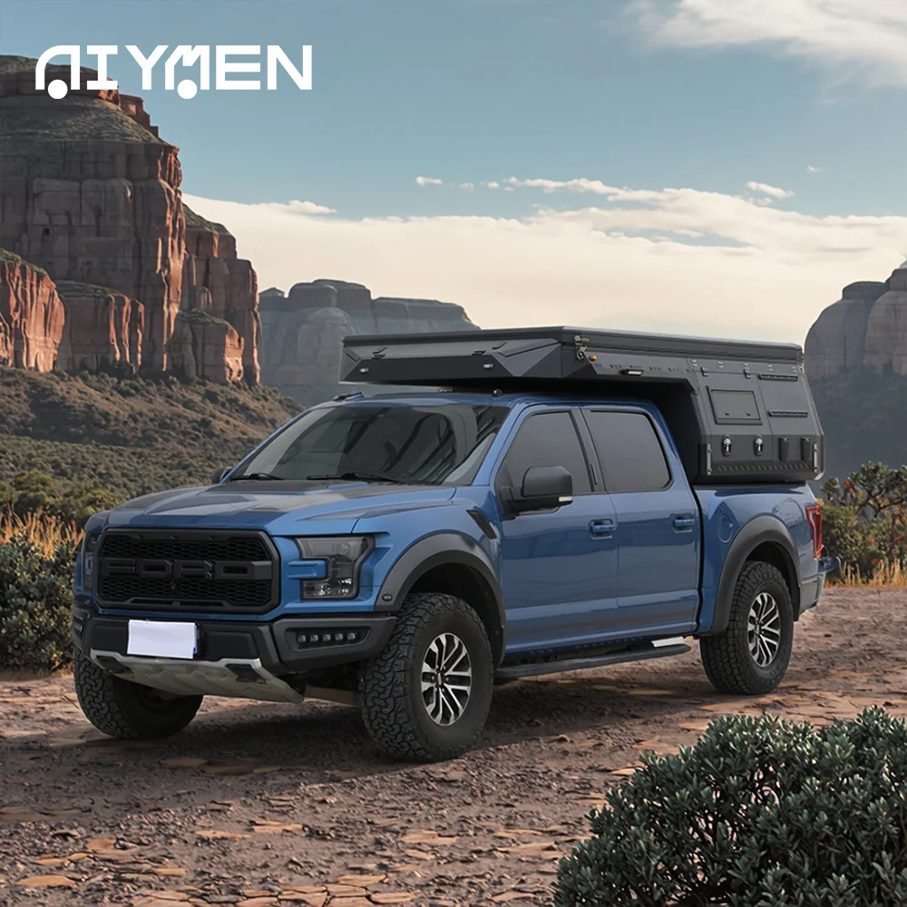 Modern Manufacturer's Foldable Movable Truck Bed Tent Pop-Up Camper Body Expedition Overland Slide-In Pickup Truck Camper view 2