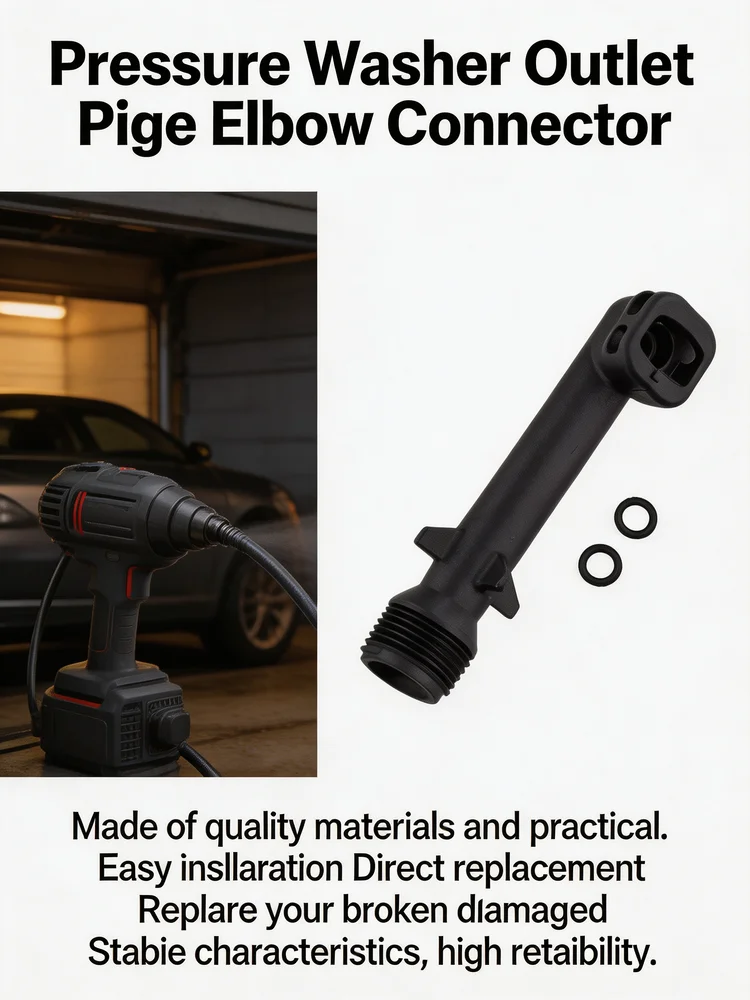 Automotive Pressure Washer Outlet Pipe Elbow Connector Plastic For Karcher K3 5.064-396.0 Car Accessories Tools
