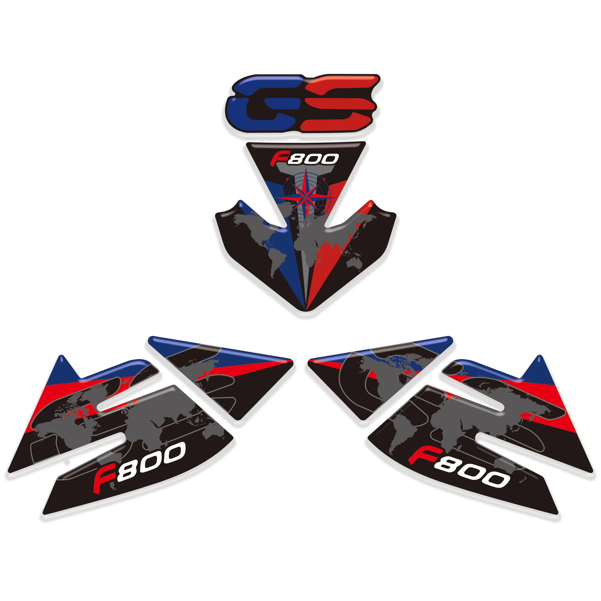 Tank Pad F800GS F800 F 800 GS GSA ADV ADVENTURE Stickers Tank Gel 3D protections fit BMW f800 GS 2013-2019 - view 5