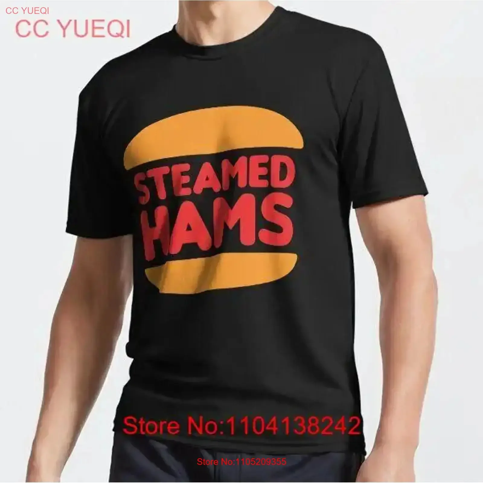 

ПОПУЛЯРНАЯ футболка Steamed Hams Burger King в стиле ретро с забавным юмором, активная футболка, винтажная стираная уличная одежда, растягивающаяся универсальная стильная футболка