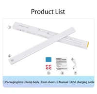 LED Cabinet Light Type C Rechargeable Motion Sensor Night Lights for Kitchen Wardrobe Cabinet Lighting 10cm/20cm/30cm/40cm/50cm 6