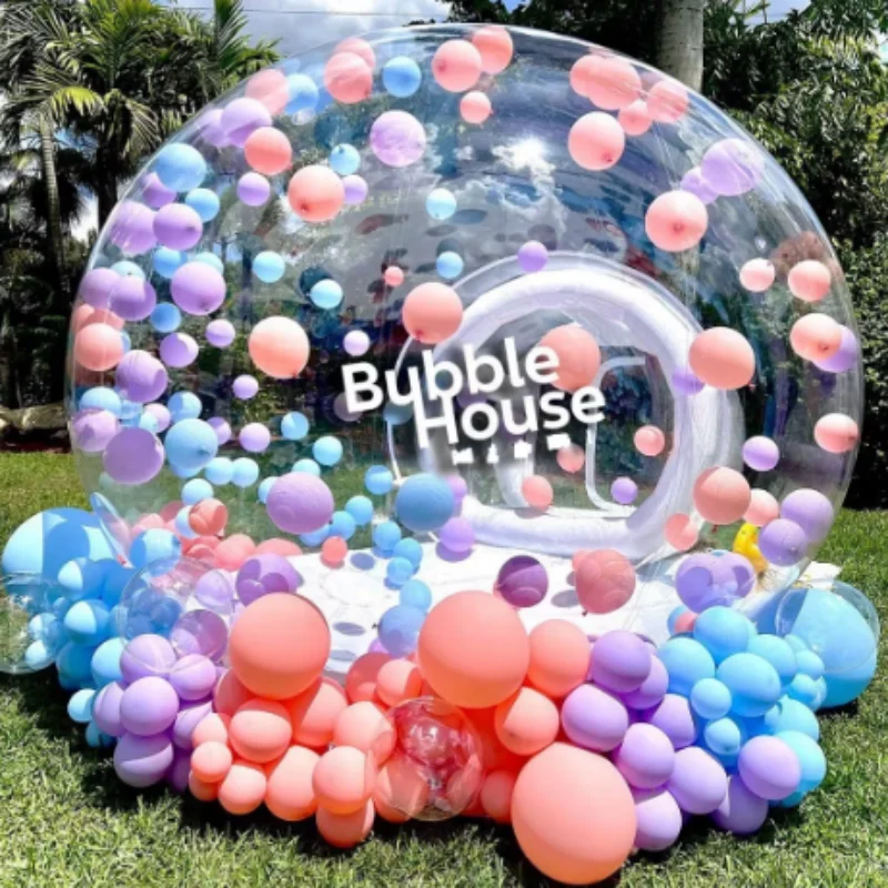 Special offer! Balloon new inflatable bubble house with tent transparent dome children's party camping PVC 2024