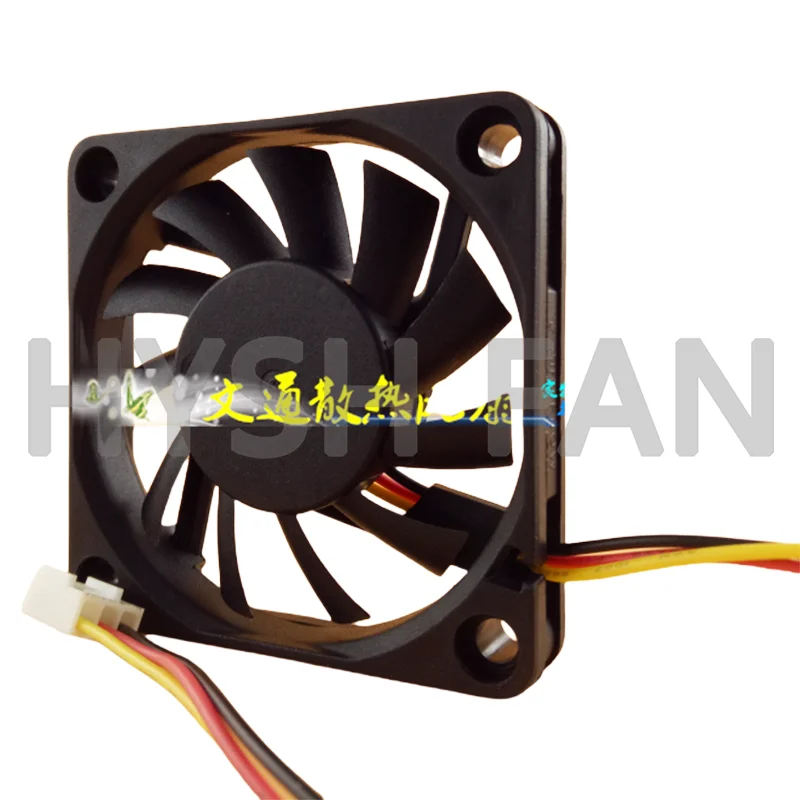 Ventilador de dissipação de calor de 3 fios, 6cm, 12v, 0.21a, sp601012h