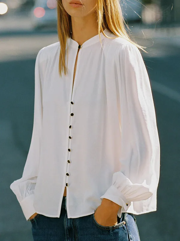 

Casual Long Sve Collared irt Versatile oulder Padded Women's Faion Autumn 2025 Quali Apparel Ethnic Stage Costume